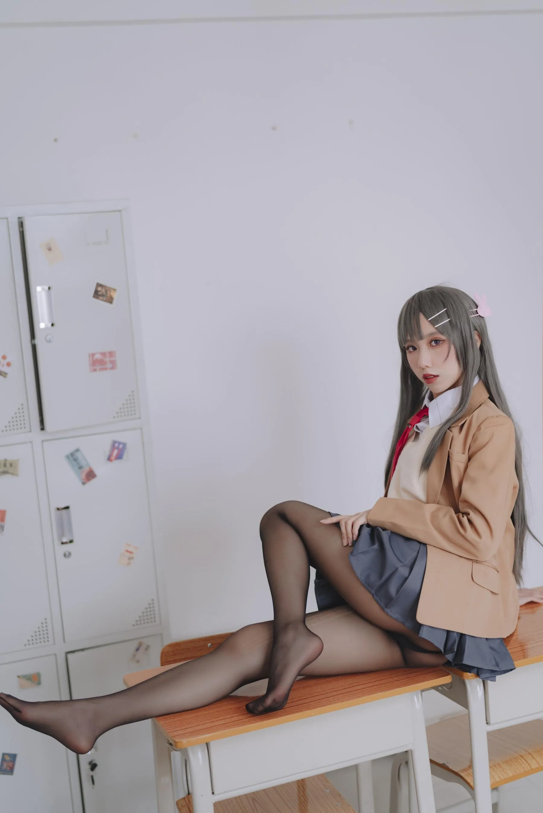果咩酱w – NO.43 麻衣校服 [31P]插图9